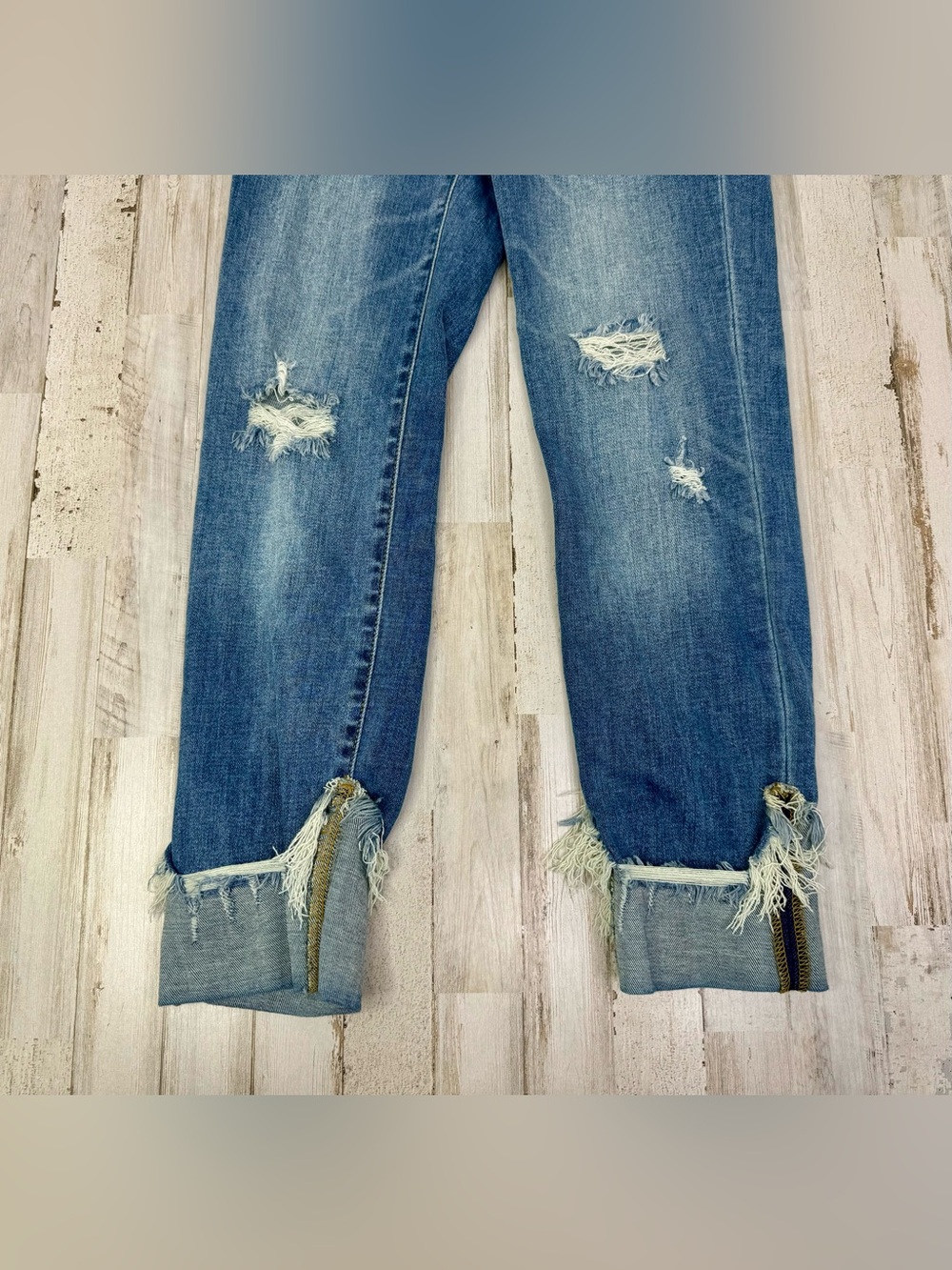 Judy Blue Jeans Womens 3/26 Blue Mid Rise Straight Fit - Picture 3 of 12